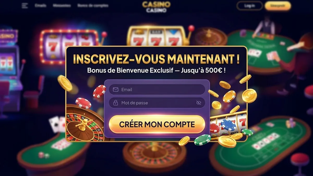 Inscription avec bonus